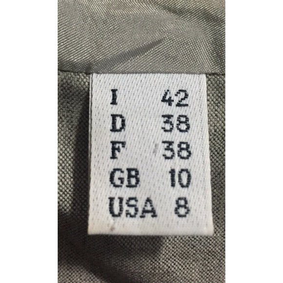 Narciso Rodriguez Suit Blazer Jacket Gray Long Sleeve Silk Snap Office Size 8 - Picture 12 of 12